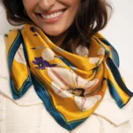 Hodvábna štvorcová šatka Garden 10125 LUZAKA