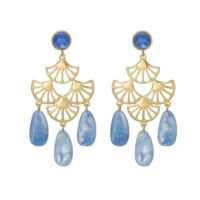 Dámske náušnice Melissa oceľové modré 11193 LUZAKA