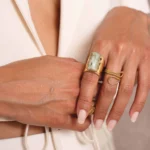 Dámsky oceľový prsteň Topia 11309 LUZAKA – Obrázok 2