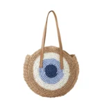 Modrá slamená taška Bellagio 10995 LUZAKA