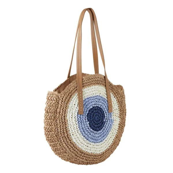 Modrá slamená taška Bellagio 10995 LUZAKA