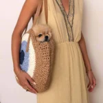 Modrá slamená taška Bellagio 10995 LUZAKA