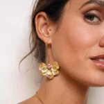 Náušnice Iris z pozlátenej ocele 11185 LUZAKA