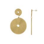 Dámske pozlátené oceľové náušnice Marina 11388 LUZAKA