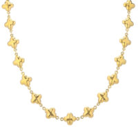 Dámsky pozlátený oceľový náhrdelník Isadora 11673 LUZAKA