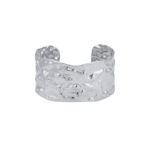 Jupiter tepaná strieborná oceľová manžeta 11629 LUZAKA