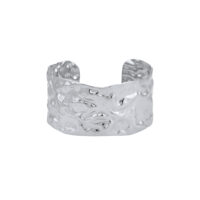 Jupiter tepaná strieborná oceľová manžeta 11629 LUZAKA