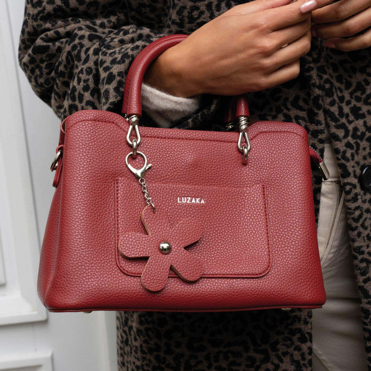Dámska kabelka Noa červená 11478 LUZAKA – Obrázok 3