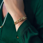 Oceľový náramok Vanilla pozlátený 11851 LUZAKA