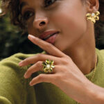 Prsteň Stacy z pozlátenej ocele 11214 LUZAKA – Obrázok 2