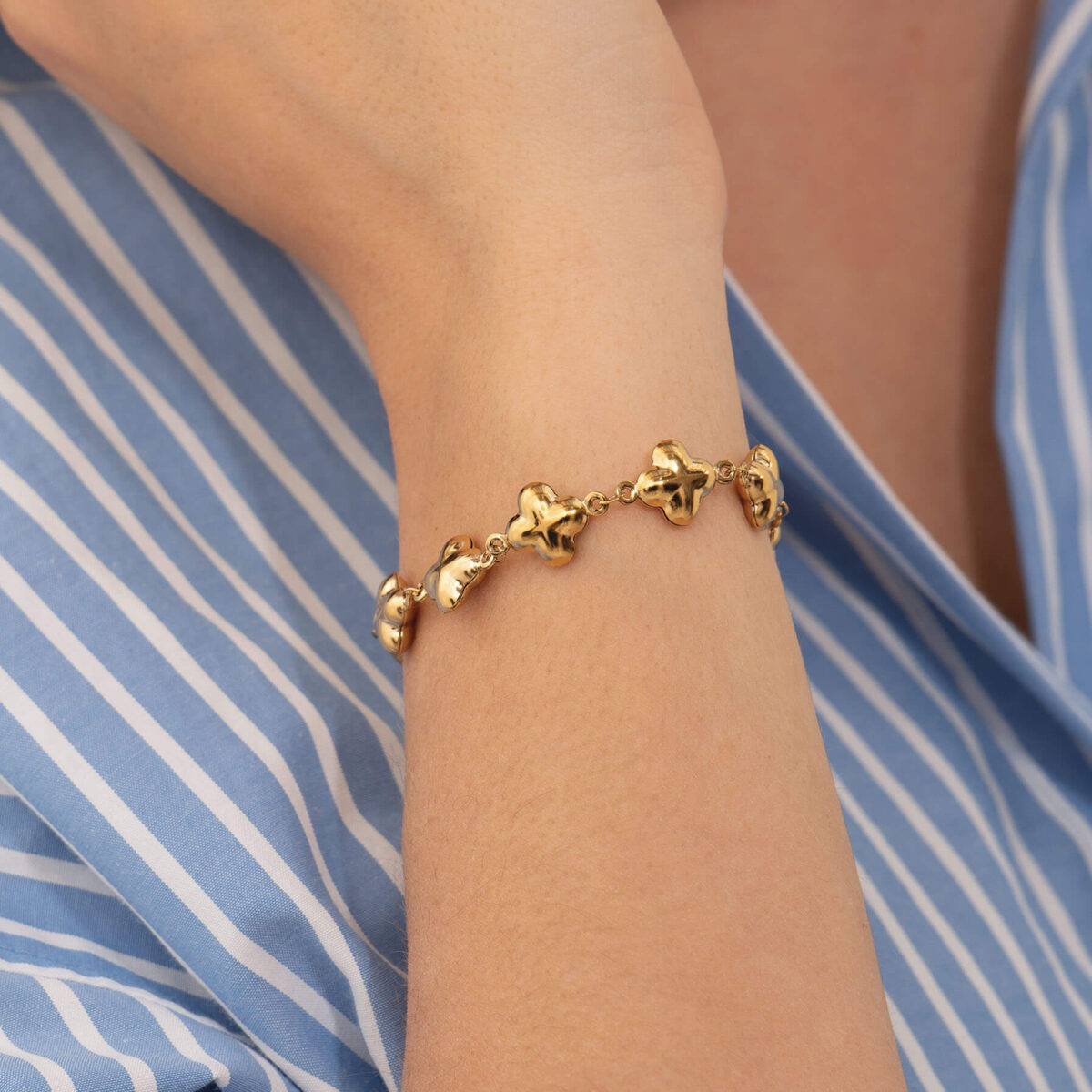 Náramok Isadora z pozlátenej ocele 11674 LUZAKA