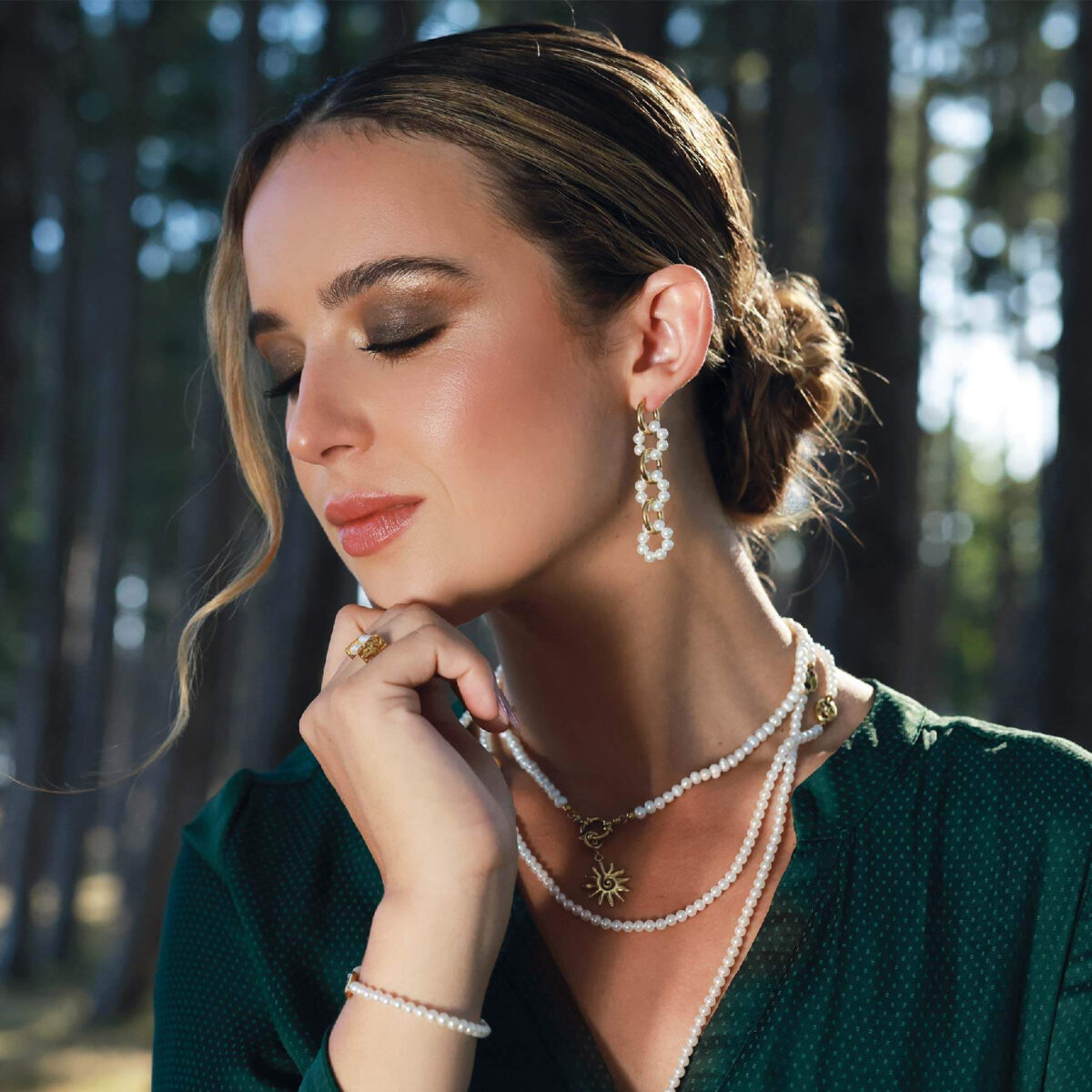 Perlový náhrdelník 11942 LUZAKA – Obrázok 2