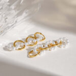 Náušnice z pozlátenej ocele Lalita 11817 LUZAKA – Obrázok 3