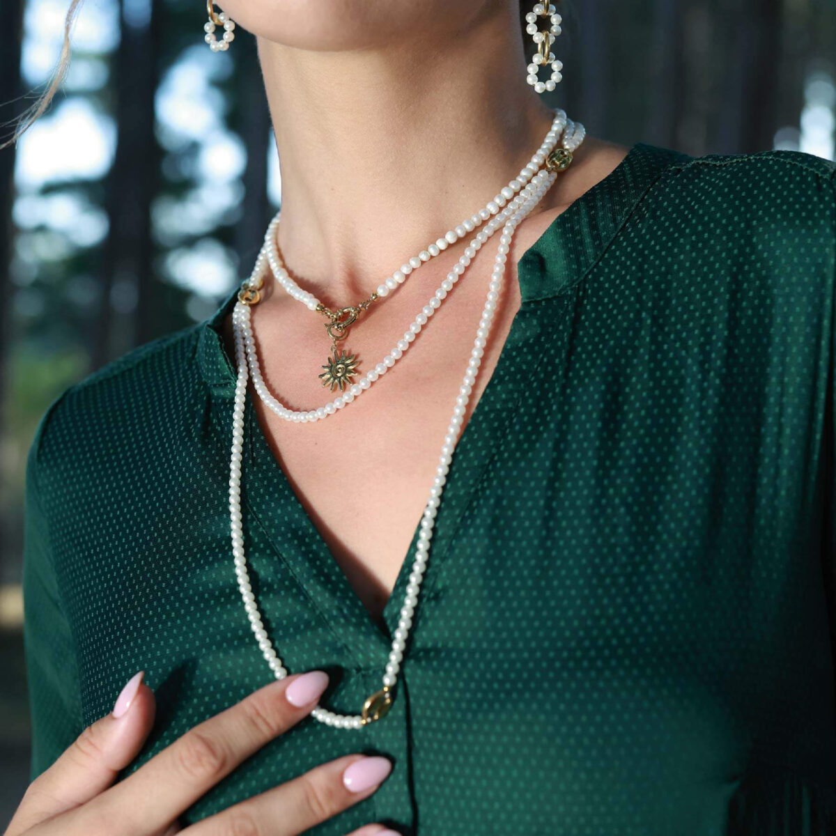 Perlový náhrdelník 11942 LUZAKA