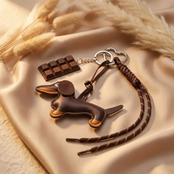 Prívesok na tašku s hnedým psíkom 11965 LUZAKA