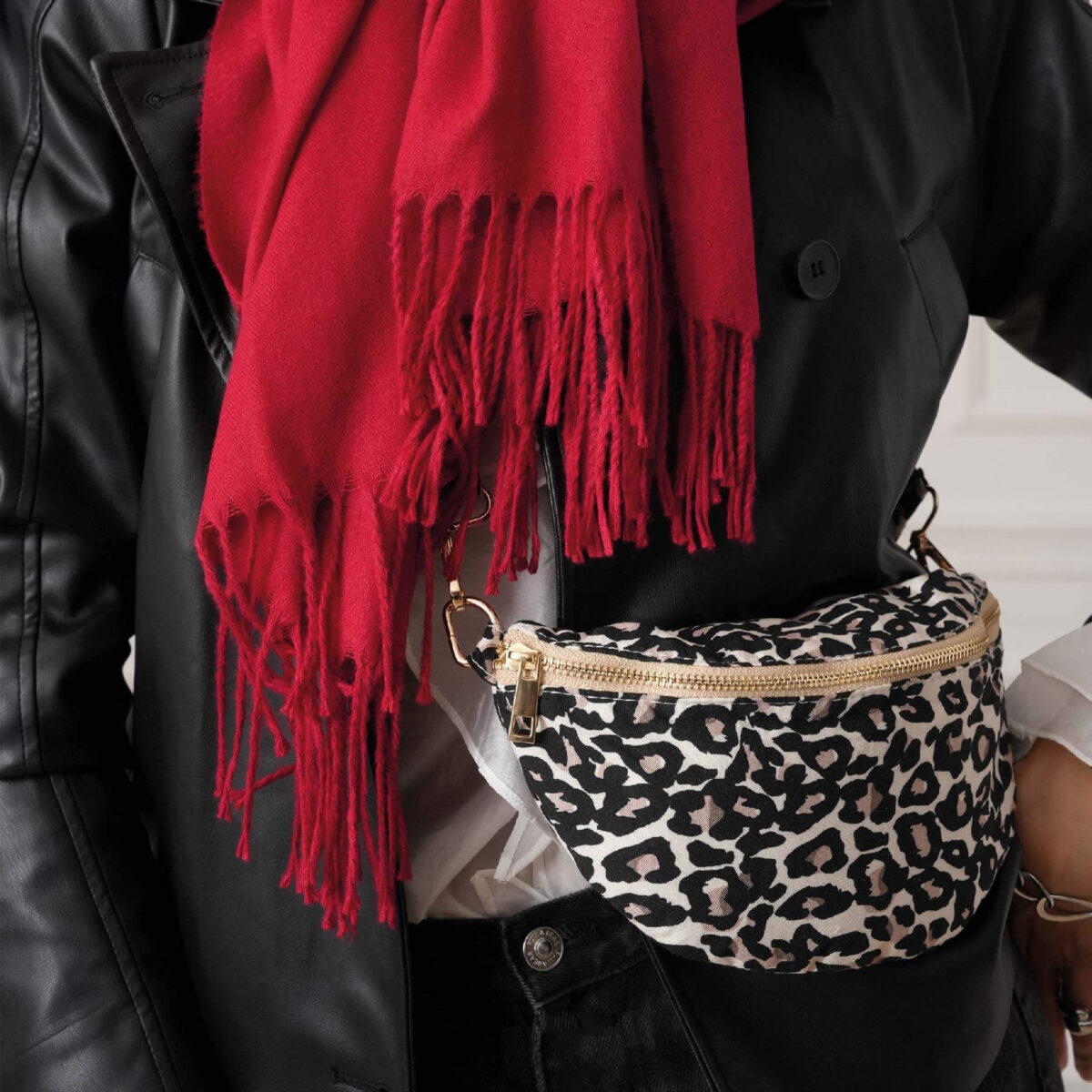 Ľadvinka Black Leo – štýlový doplnok s leopardím vzorom 11796 LUZAKA